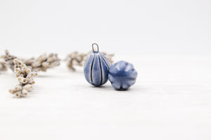 Ceramic Melon Drop Charms for Jewelry and accessories making handmade in France by Alain Granell