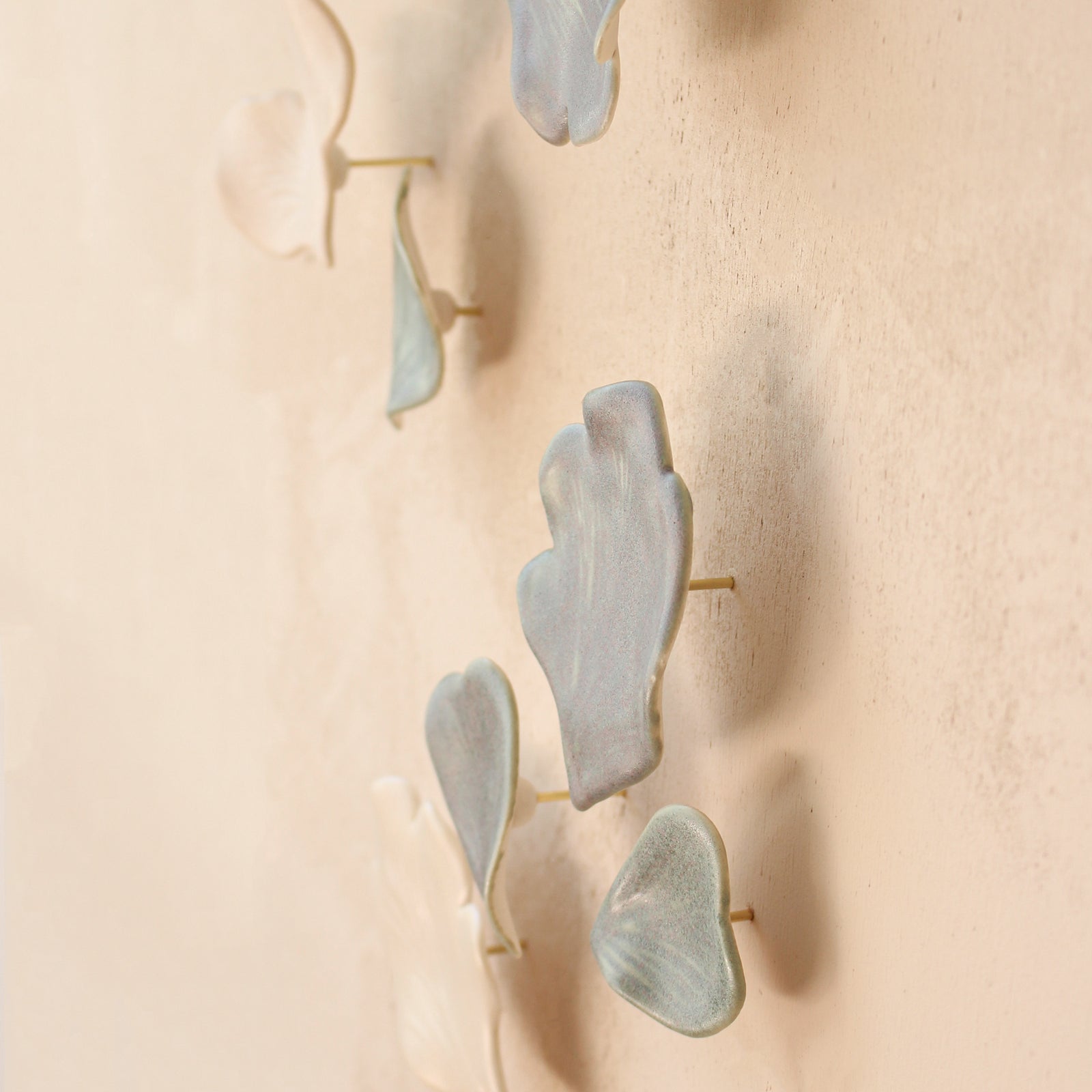 Porcelain Wall Art FOLIAGE handmade in France by Alain Granell