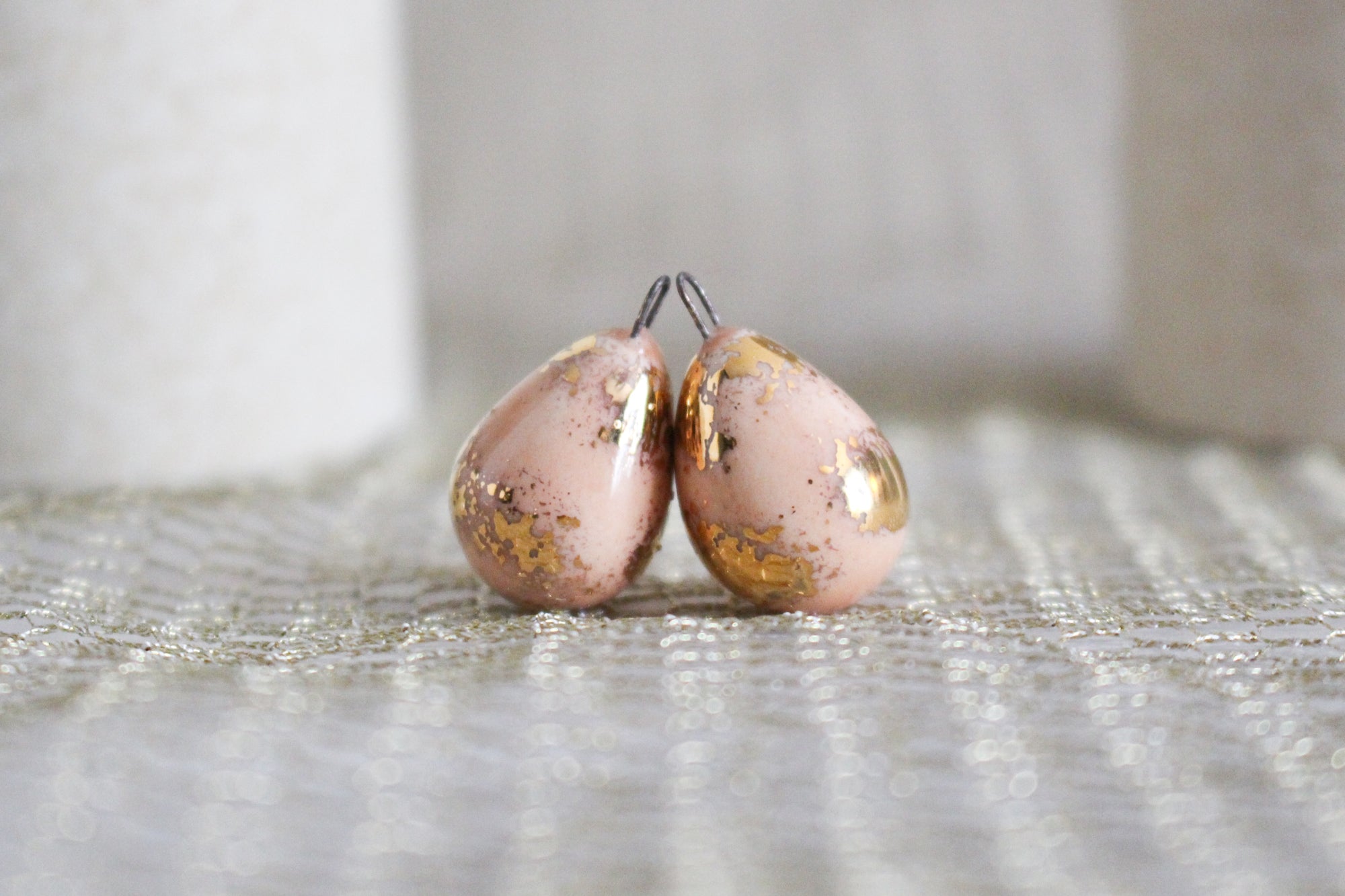 Ceramic and Gold Charms for Jewelry and Accessories Making handmade in France by Alain Granell