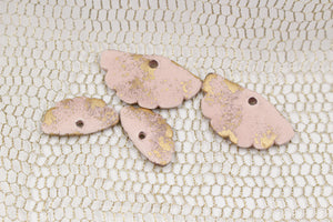 Precious Ceramic and Gold Fans for Jewelry Making handmade in France by Alain Granell