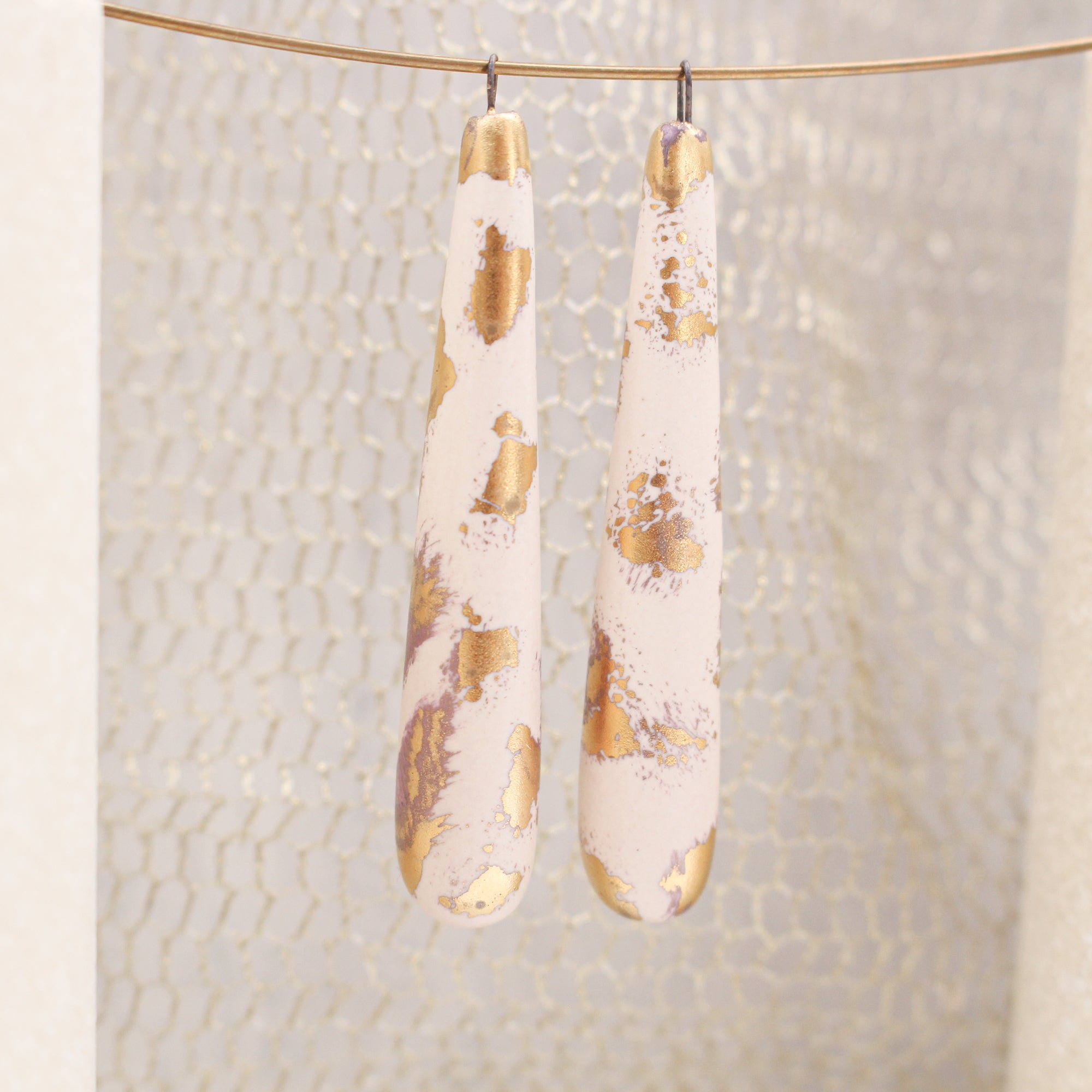 Elegant ceramic charms for jewelry craft and accessories handmade in France by Alain Granell