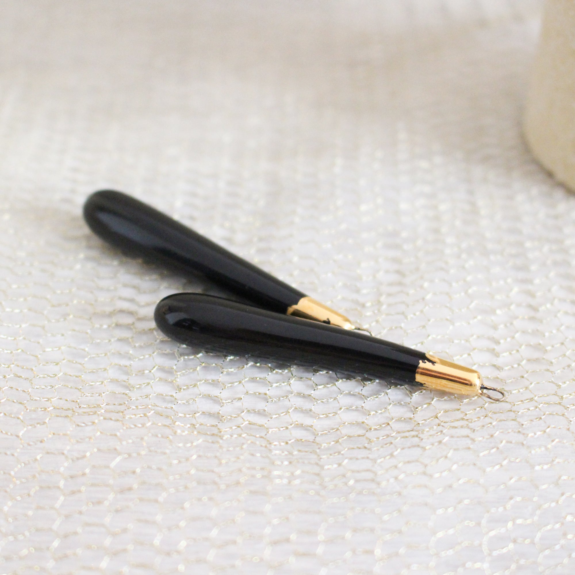 Ceramic and Gold Charms for Jewelry and Accessories Making handmade in France by Alain Granell