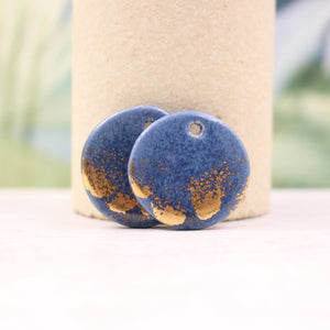 Ceramic Medal Charms for Jewelry and Accessories Making handmade in France by Alain Granell