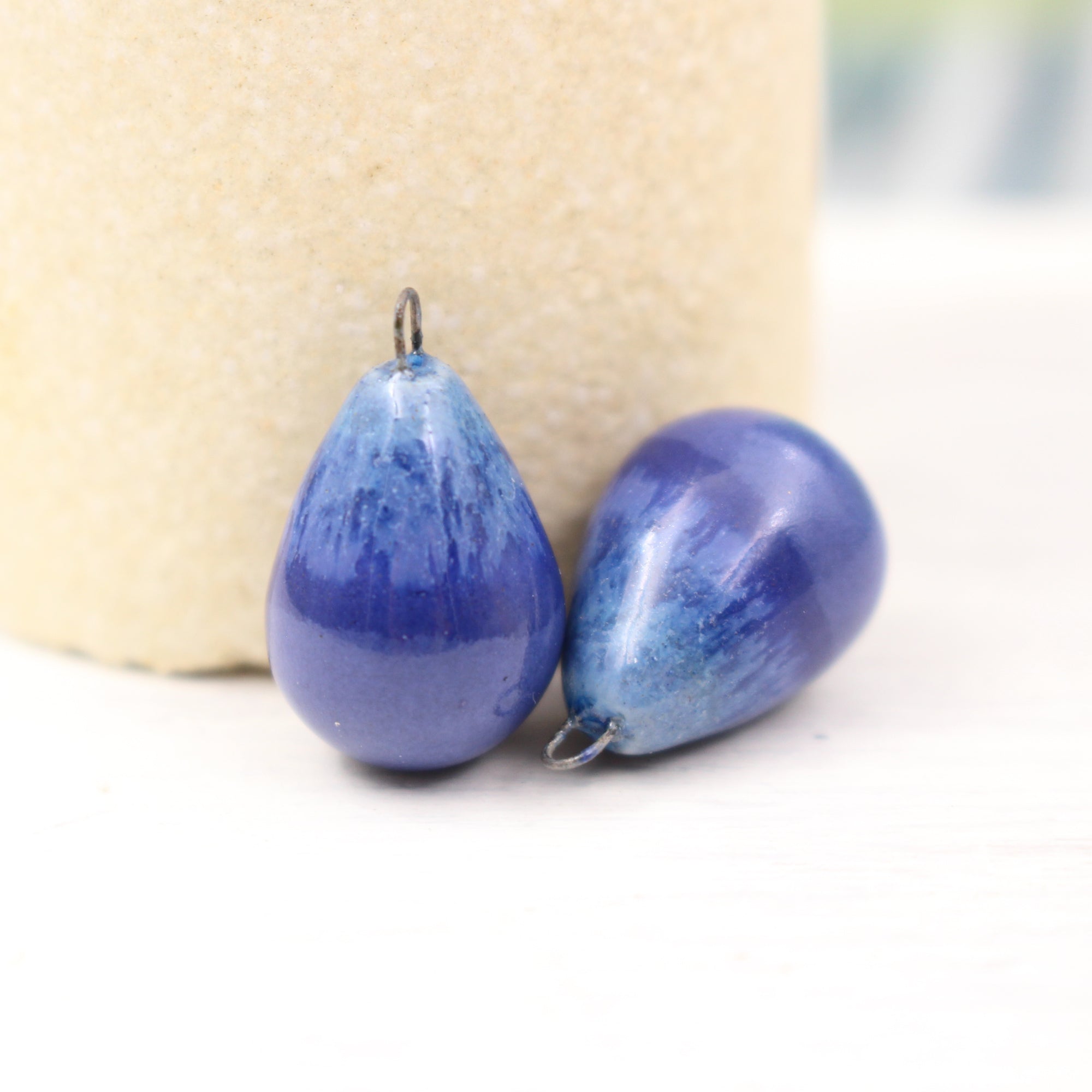 Ceramic Charms for Jewelry and Accessories Making handmade in France by Alain Granell