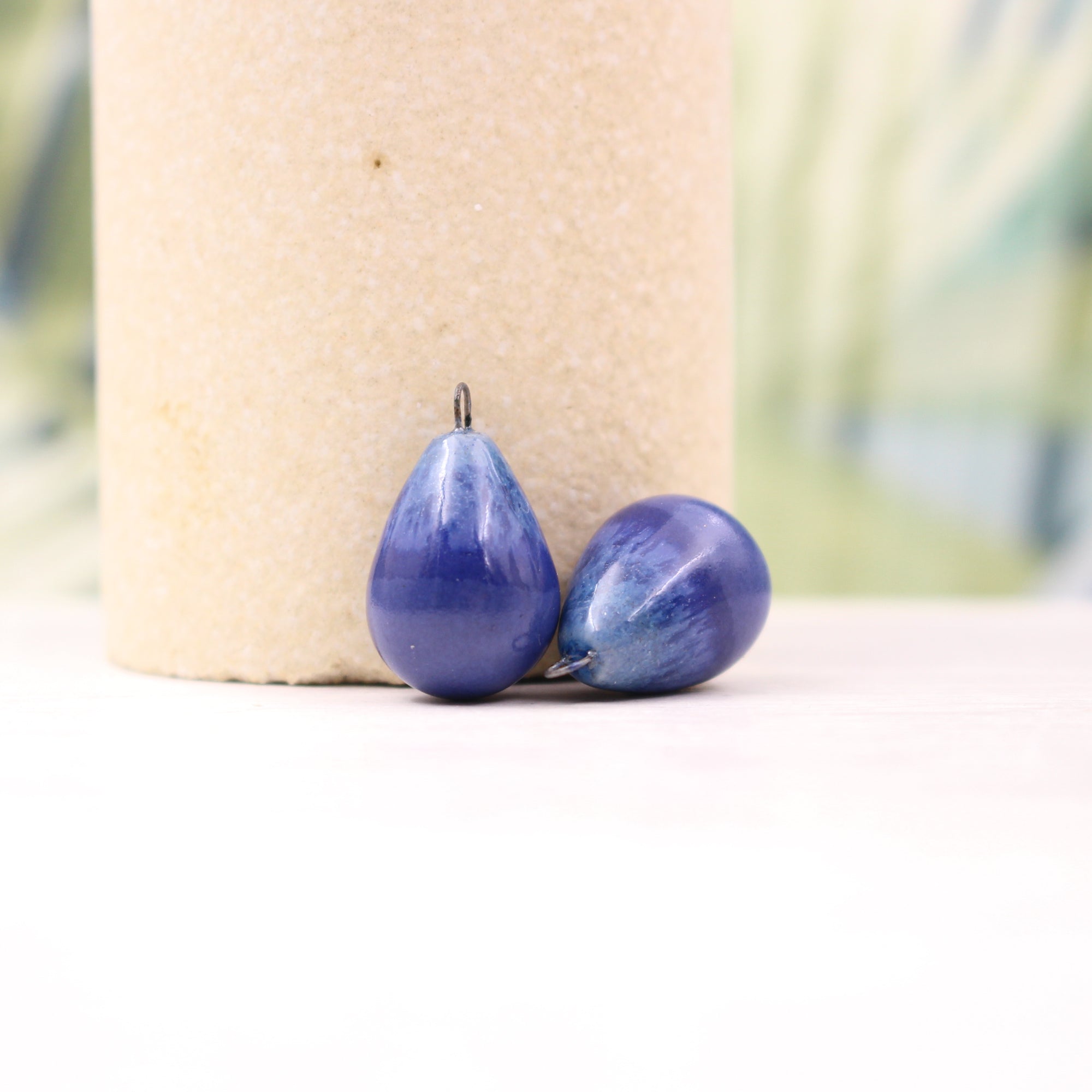 Ceramic Charms for Jewelry and Accessories Making handmade in France by Alain Granell