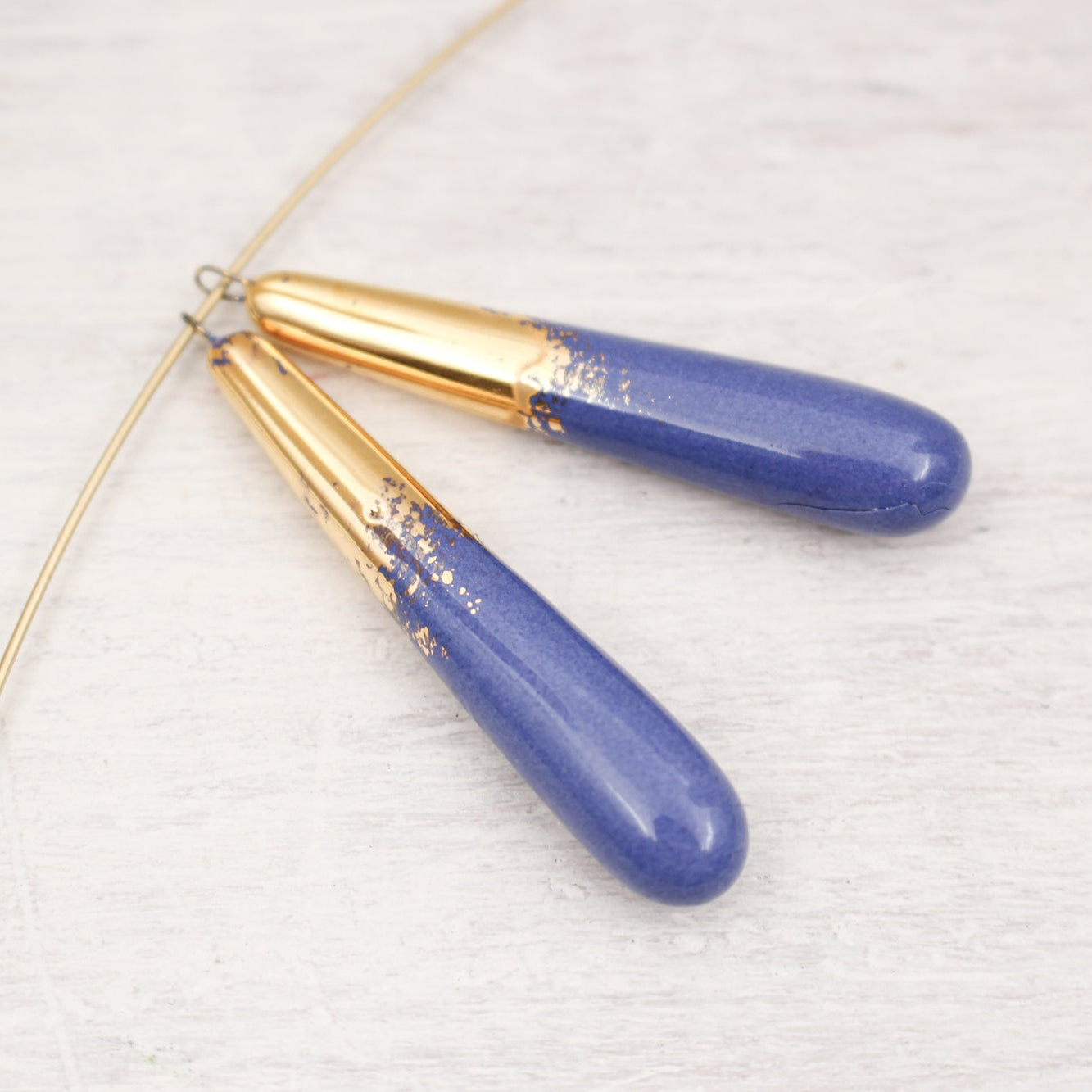 Ceramic and Gold Charms for Jewelry and Accessories Making handmade in France by Alain Granell