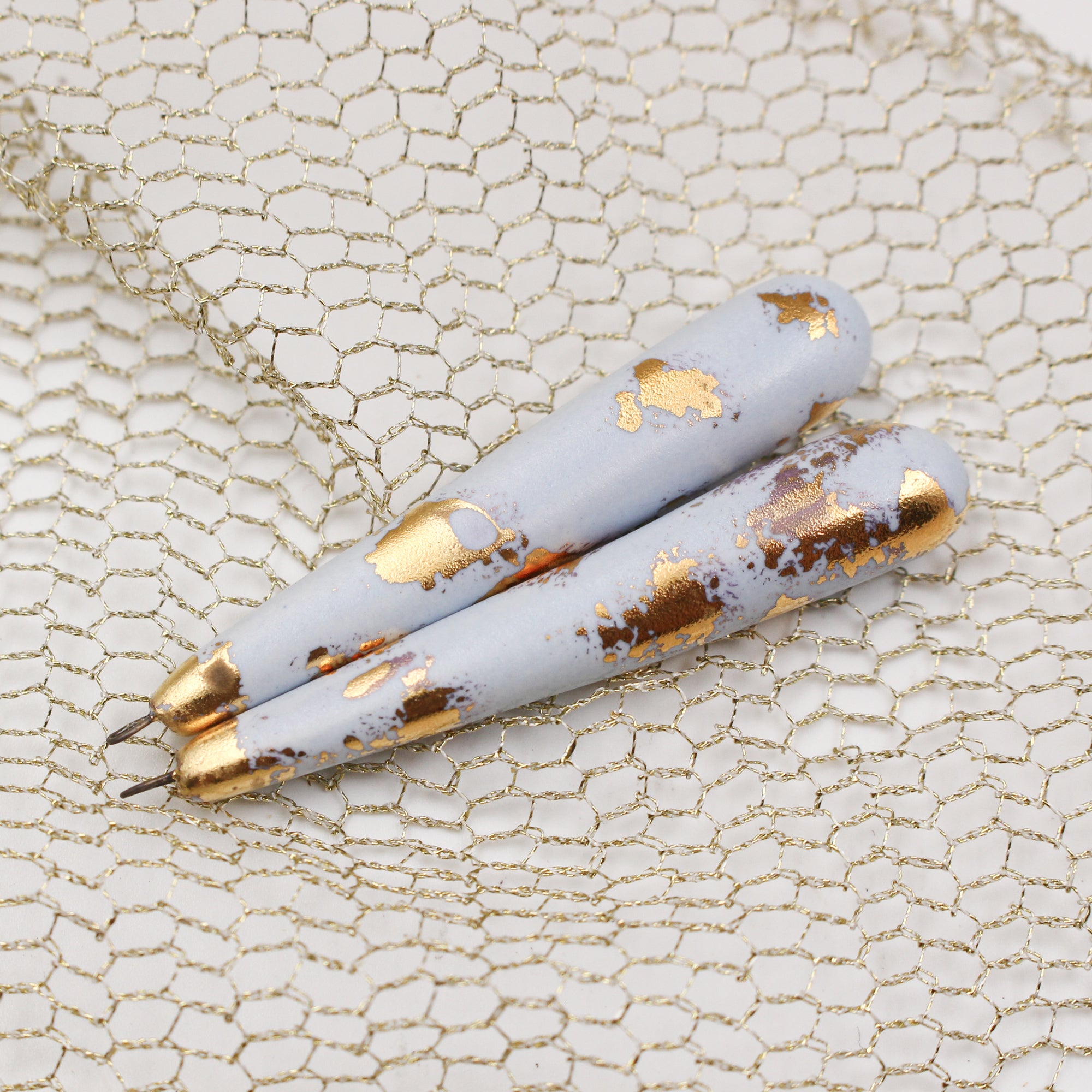 Elegant ceramic charms for jewelry craft and accessories handmade in France by Alain Granell