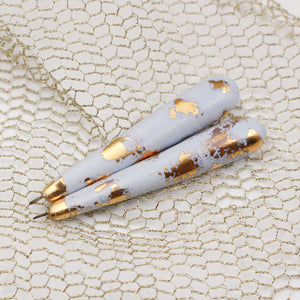 Elegant ceramic charms for jewelry craft and accessories handmade in France by Alain Granell