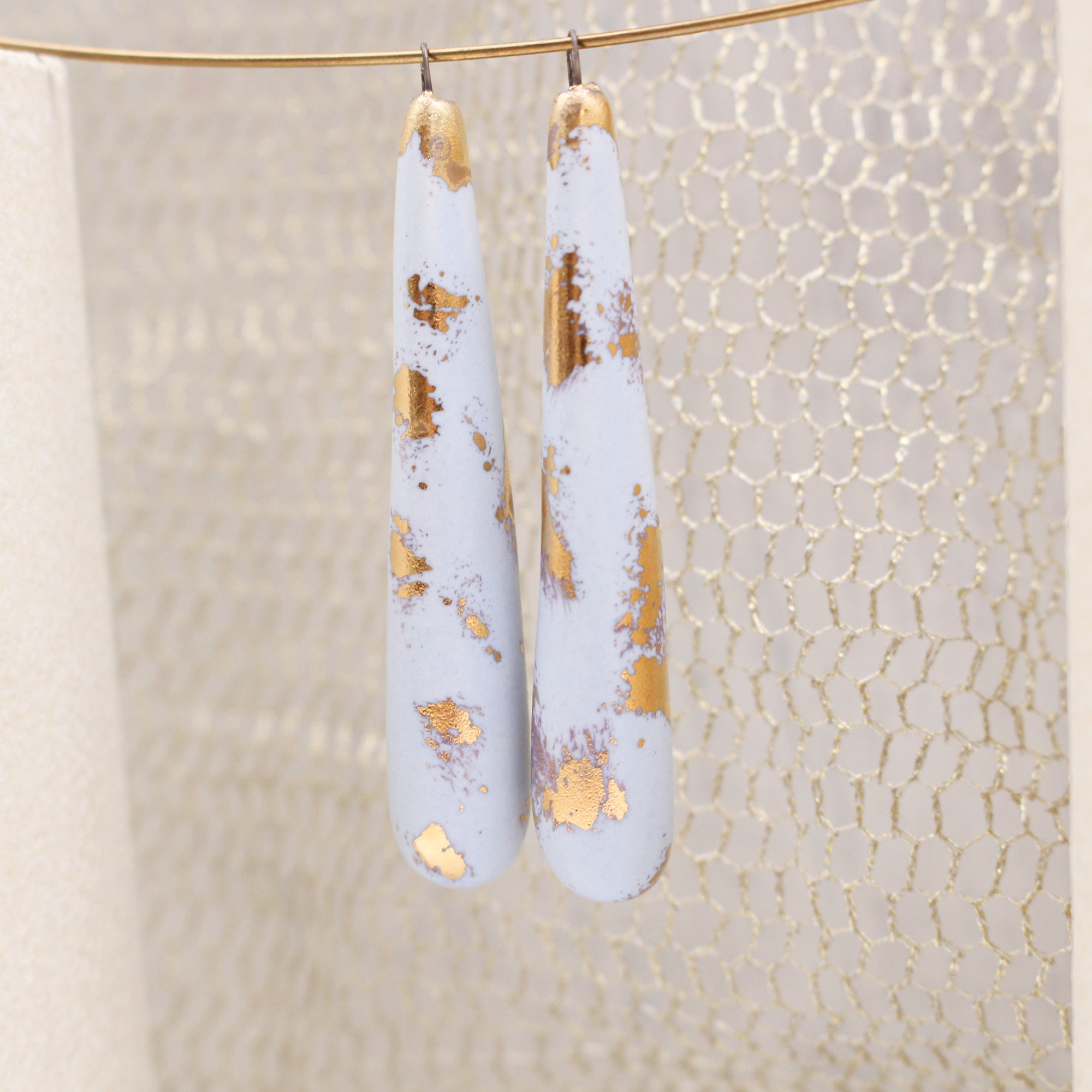 Elegant ceramic charms for jewelry craft and accessories handmade in France by Alain Granell