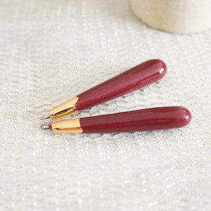 Ceramic and Gold Charms for Jewelry and Accessories Making handmade in France by Alain Granell