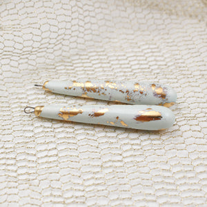 Elegant ceramic charms for jewelry craft and accessories handmade in France by Alain Granell