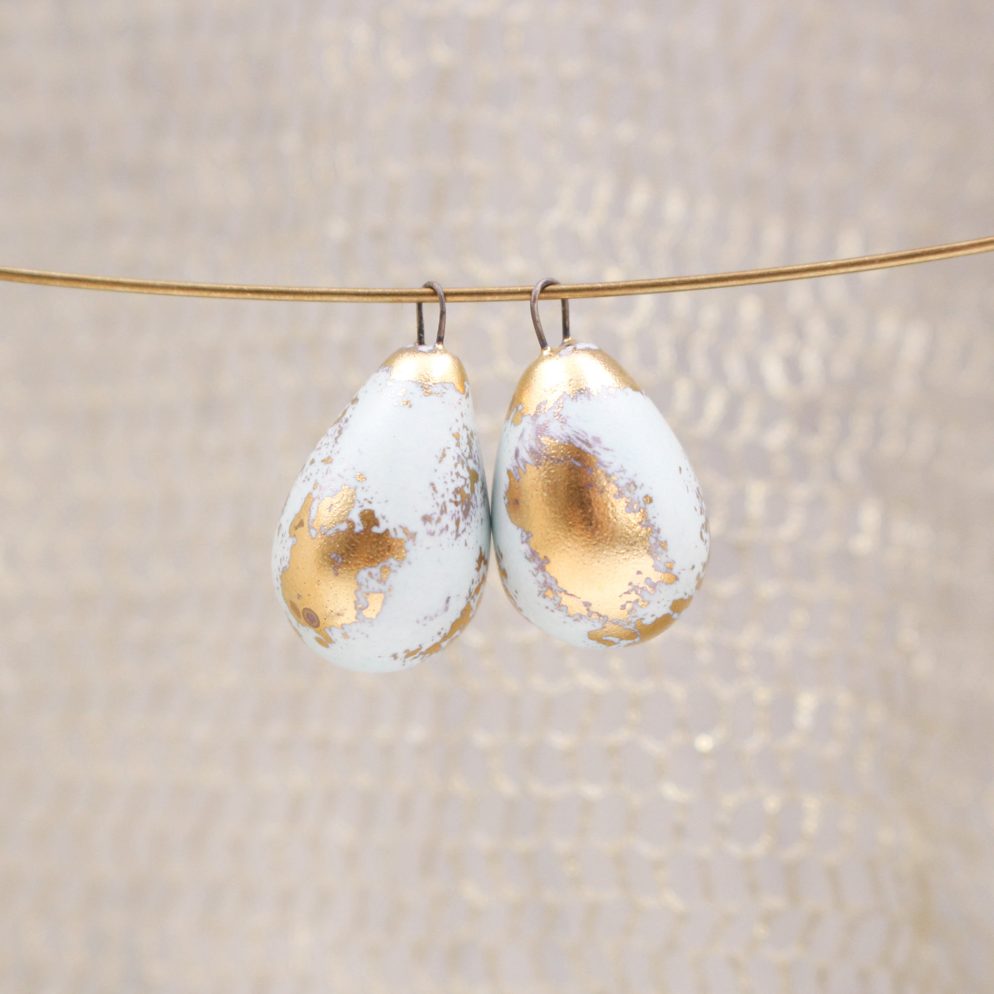 Cute ceramic drops for jewelry craft and accessories handmade in France by Alain Granell