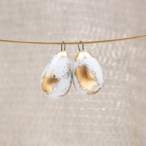 Cute ceramic drops for jewelry craft and accessories handmade in France by Alain Granell