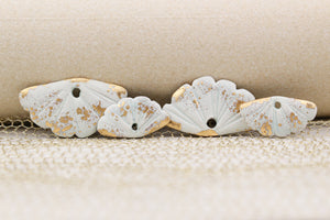 Precious Ceramic and Gold Fans for Jewelry Making handmade in France by Alain Granell