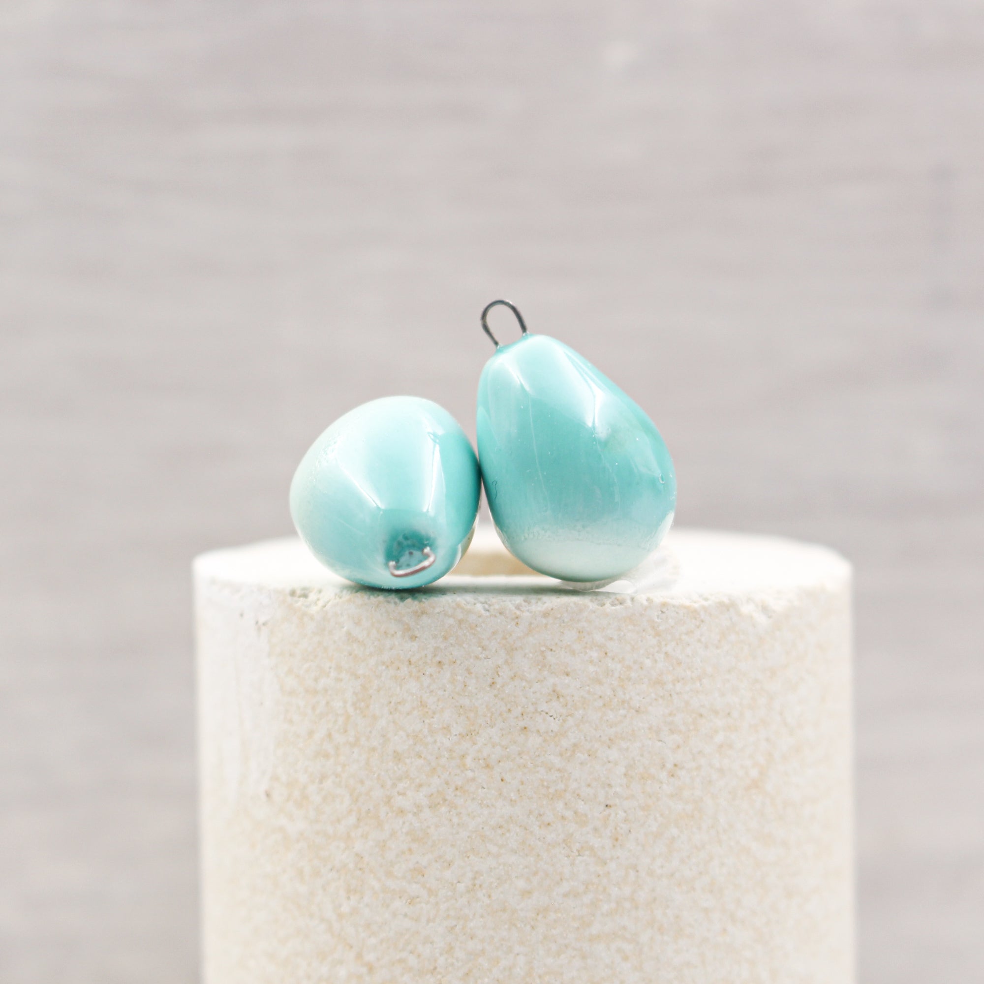 Ceramic Charms for Jewelry and Accessories Making handmade in France by Alain Granell