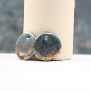 Ceramic Medal Charms for Jewelry and Accessories Making handmade in France by Alain Granell