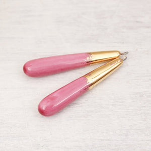 Ceramic and Gold Charms for Jewelry and Accessories Making handmade in France by Alain Granell