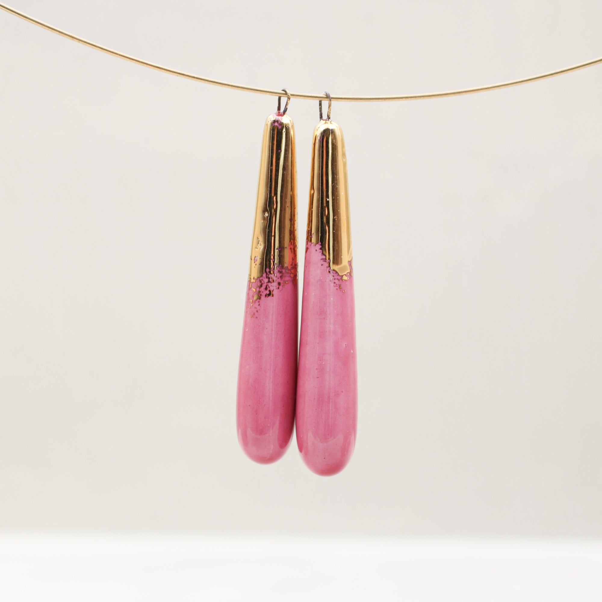 Ceramic and Gold Charms for Jewelry and Accessories Making handmade in France by Alain Granell