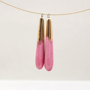 Ceramic and Gold Charms for Jewelry and Accessories Making handmade in France by Alain Granell