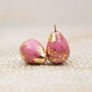 Ceramic and Gold Charms for Jewelry and Accessories Making handmade in France by Alain Granell