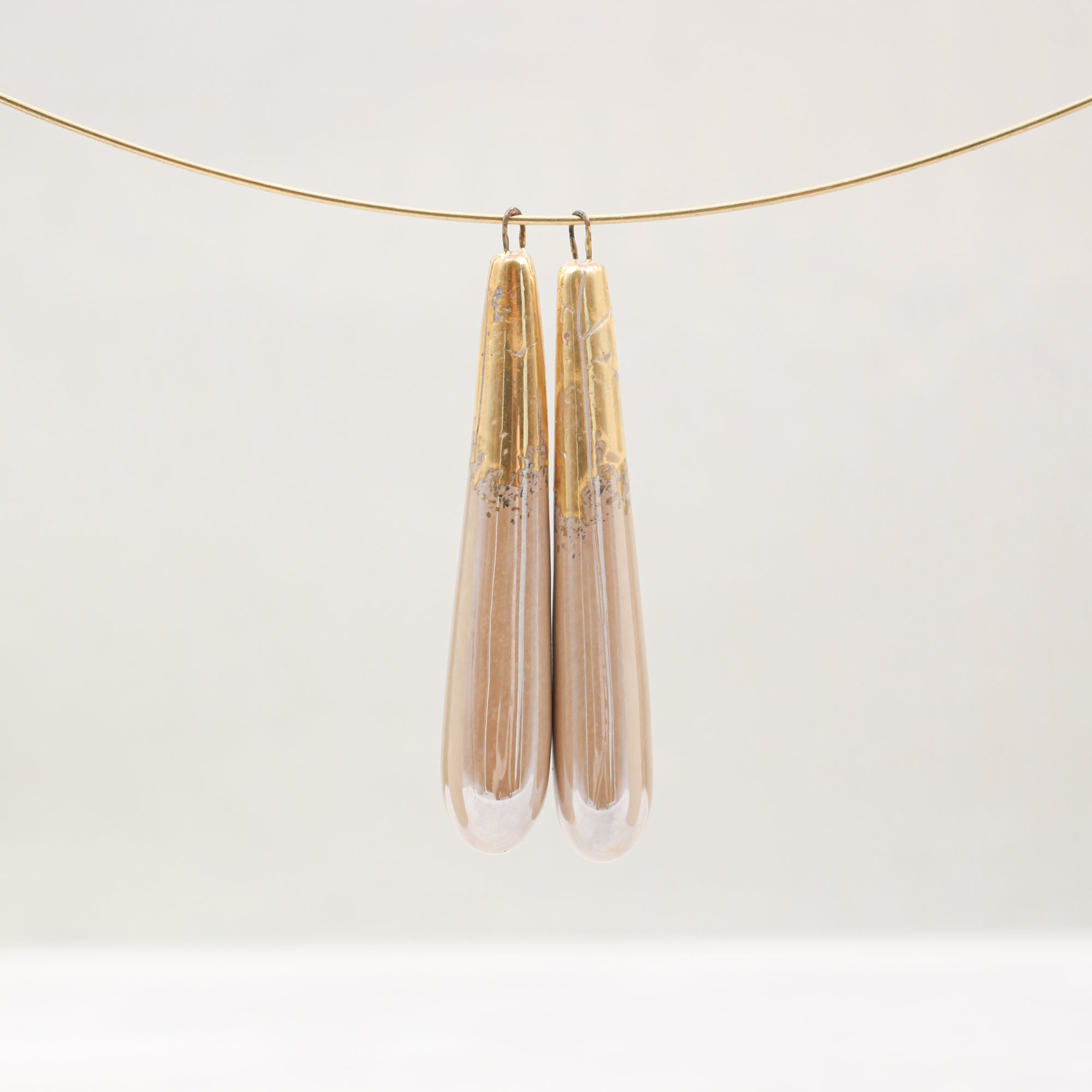 Ceramic and Gold Charms for Jewelry and Accessories Making handmade in France by Alain Granell