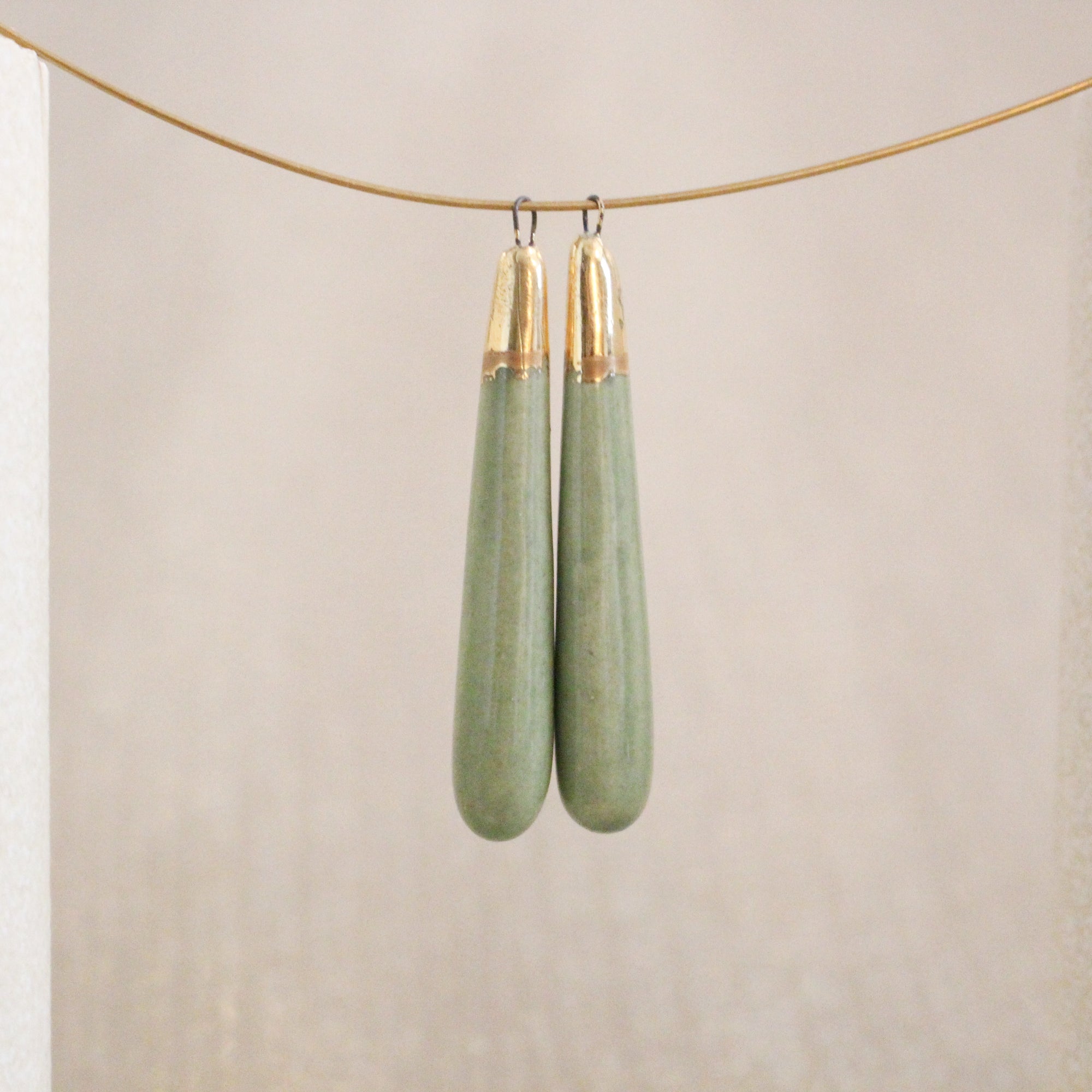 Ceramic and Gold Charms for Jewelry and Accessories Making handmade in France by Alain Granell