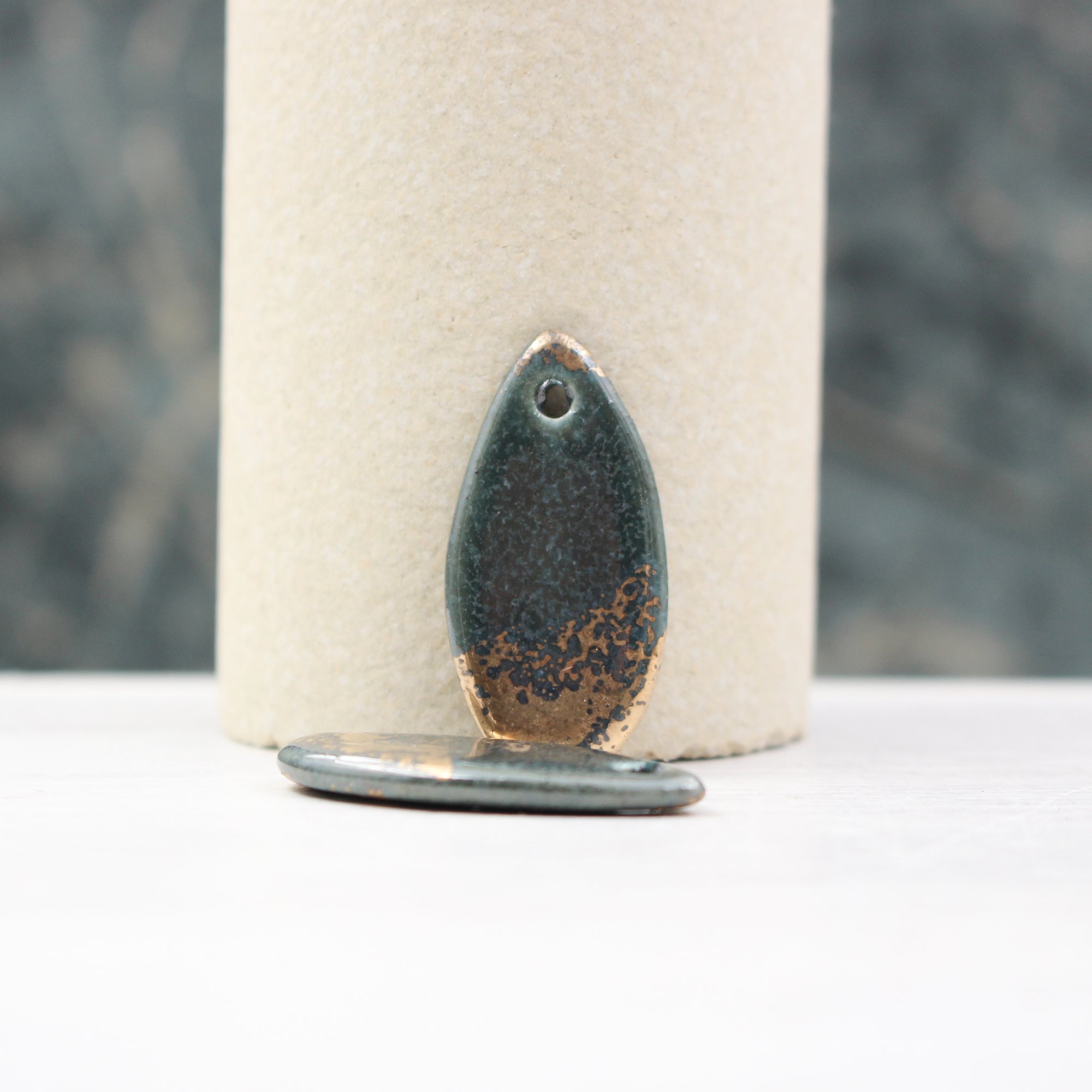 Ceramic and Gold Charms for Jewelry and accessories handmade in France by Alain Granell