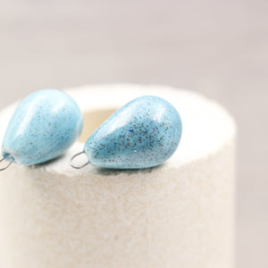 Ceramic charms for jewelry making handmade in France by Alain Granell