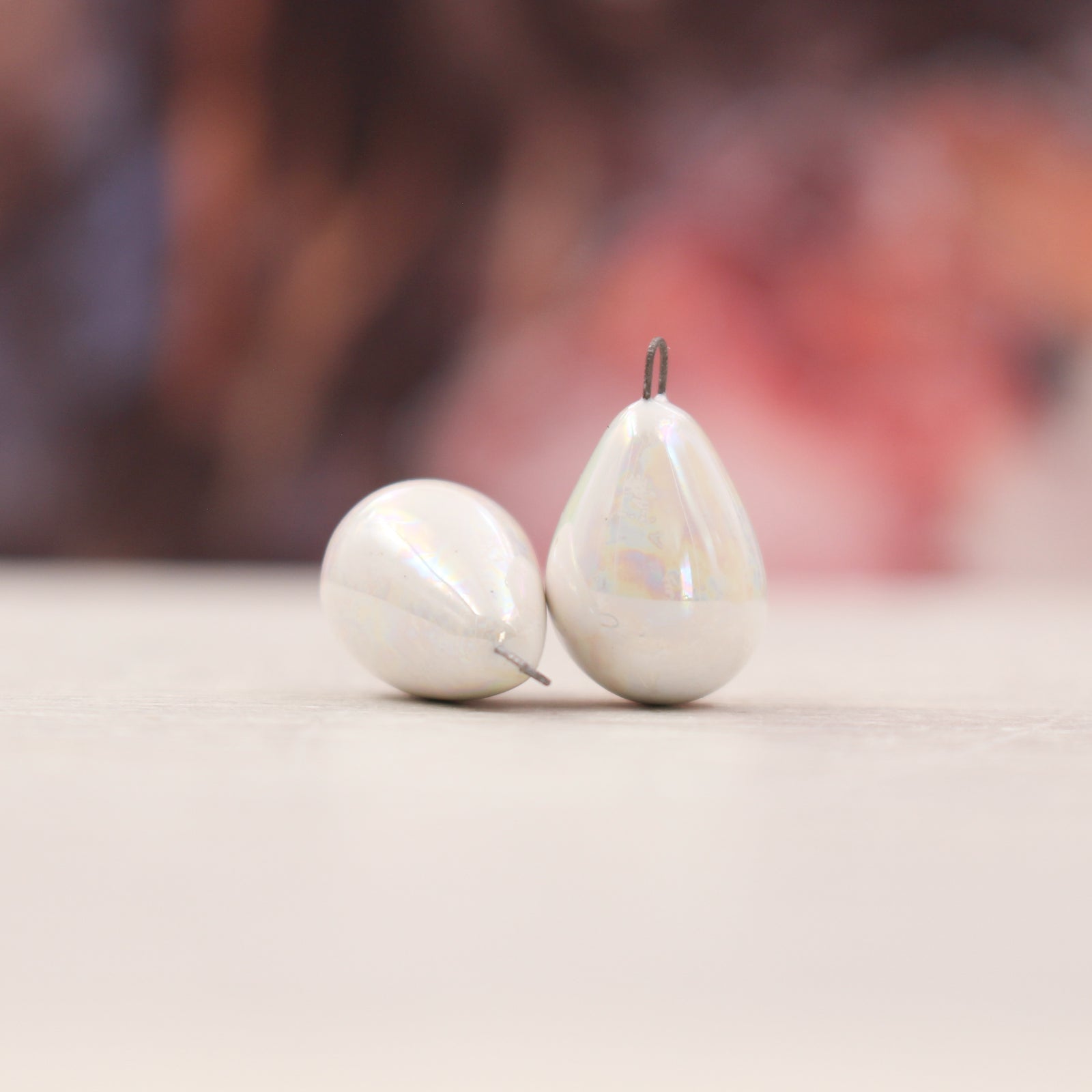 Ceramic charms for jewelry making handmade in France by Alain Granell