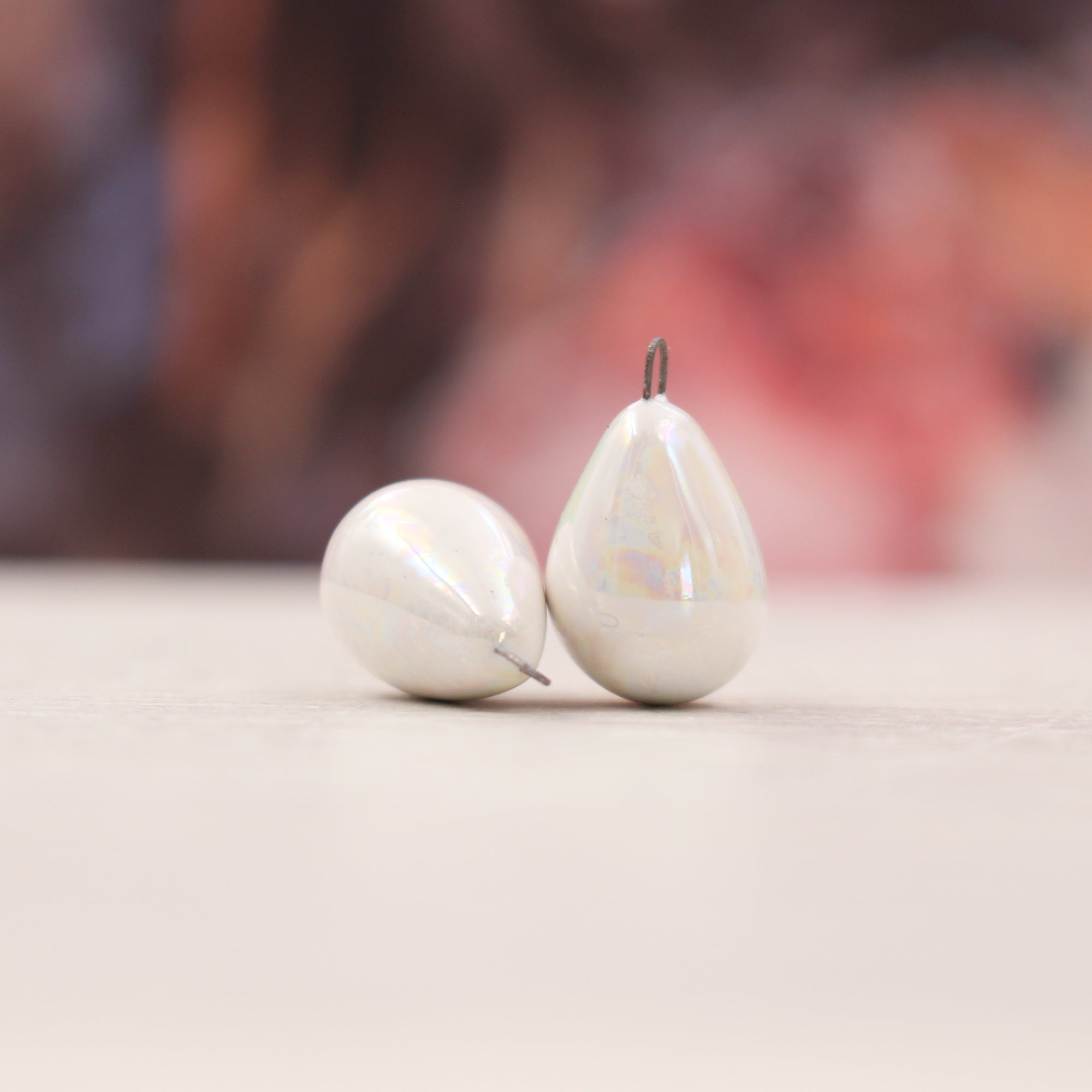 Ceramic charms for jewelry making handmade in France by Alain Granell