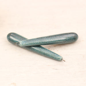 Ceramic charms for jewelry making handmade in France by Alain Granell