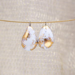 Cute ceramic drops for jewelry craft and accessories handmade in France by Alain Granell