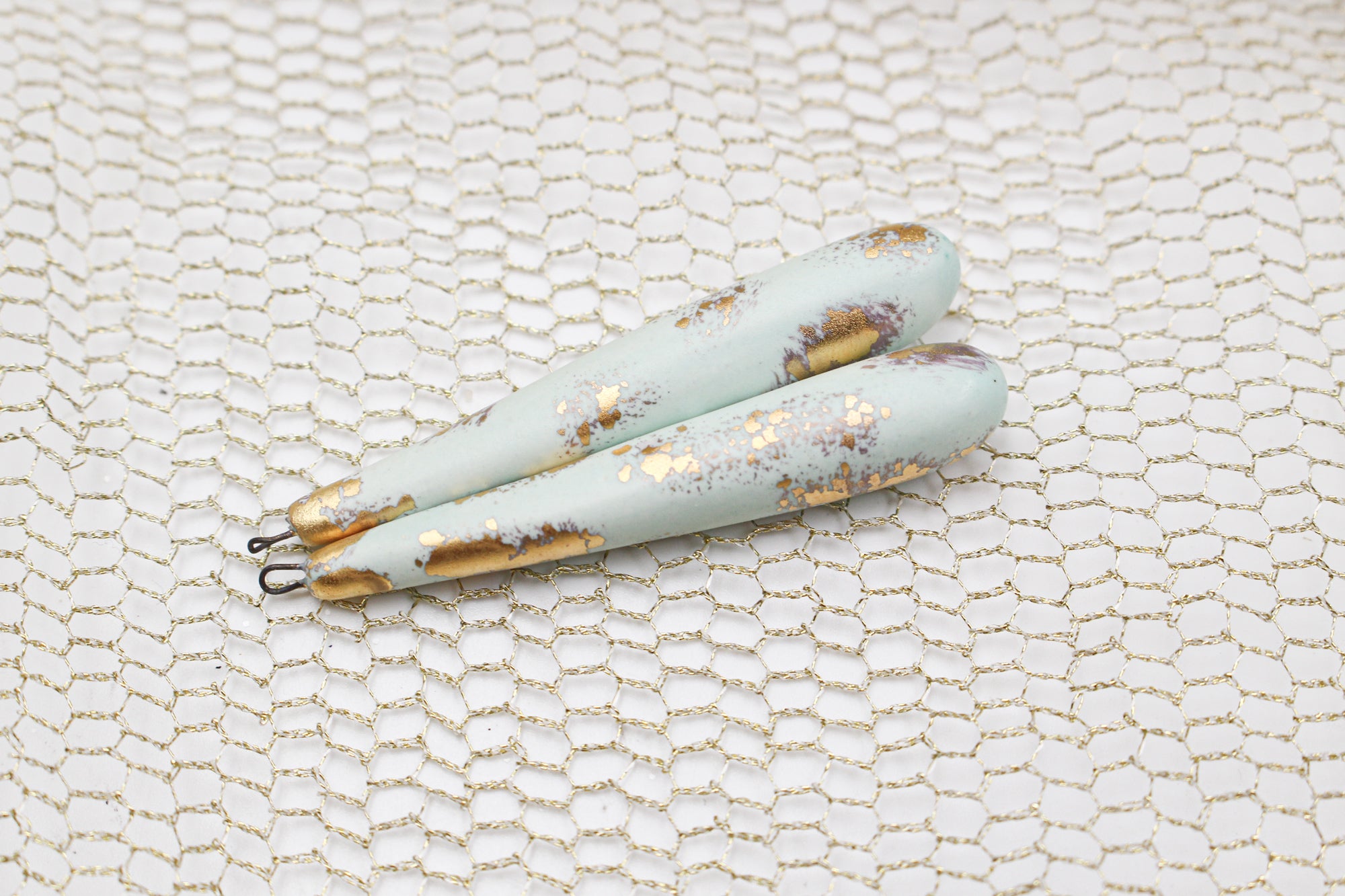 Elegant ceramic charms for jewelry craft and accessories handmade in France by Alain Granell