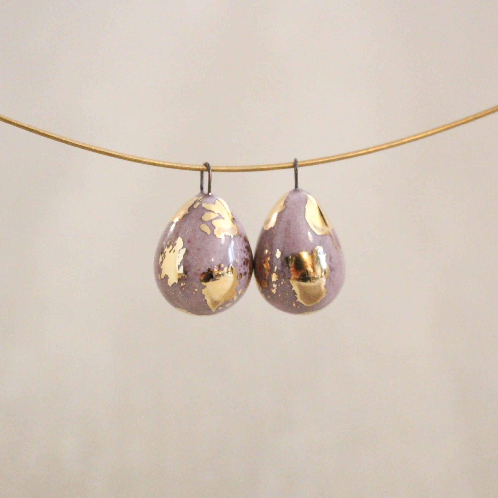 Ceramic and Gold Charms for Jewelry and Accessories Making handmade in France by Alain Granell