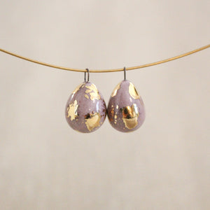 Ceramic and Gold Charms for Jewelry and Accessories Making handmade in France by Alain Granell