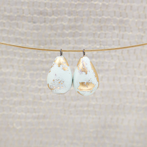 Cute ceramic drops for jewelry craft and accessories handmade in France by Alain Granell