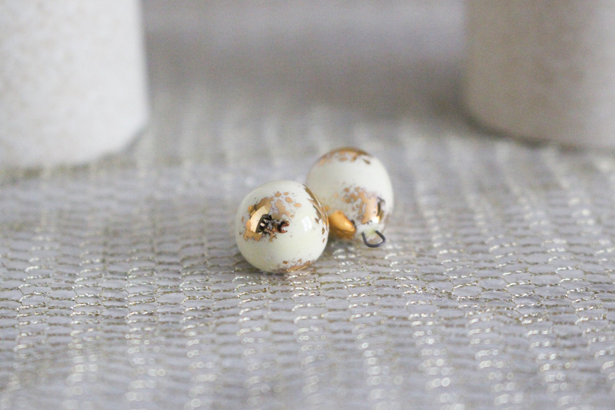 Ceramic and Gold Charms for Jewelry and Accessories Making handmade in France by Alain Granell