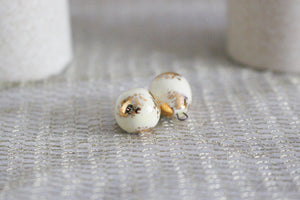 Ceramic and Gold Charms for Jewelry and Accessories Making handmade in France by Alain Granell