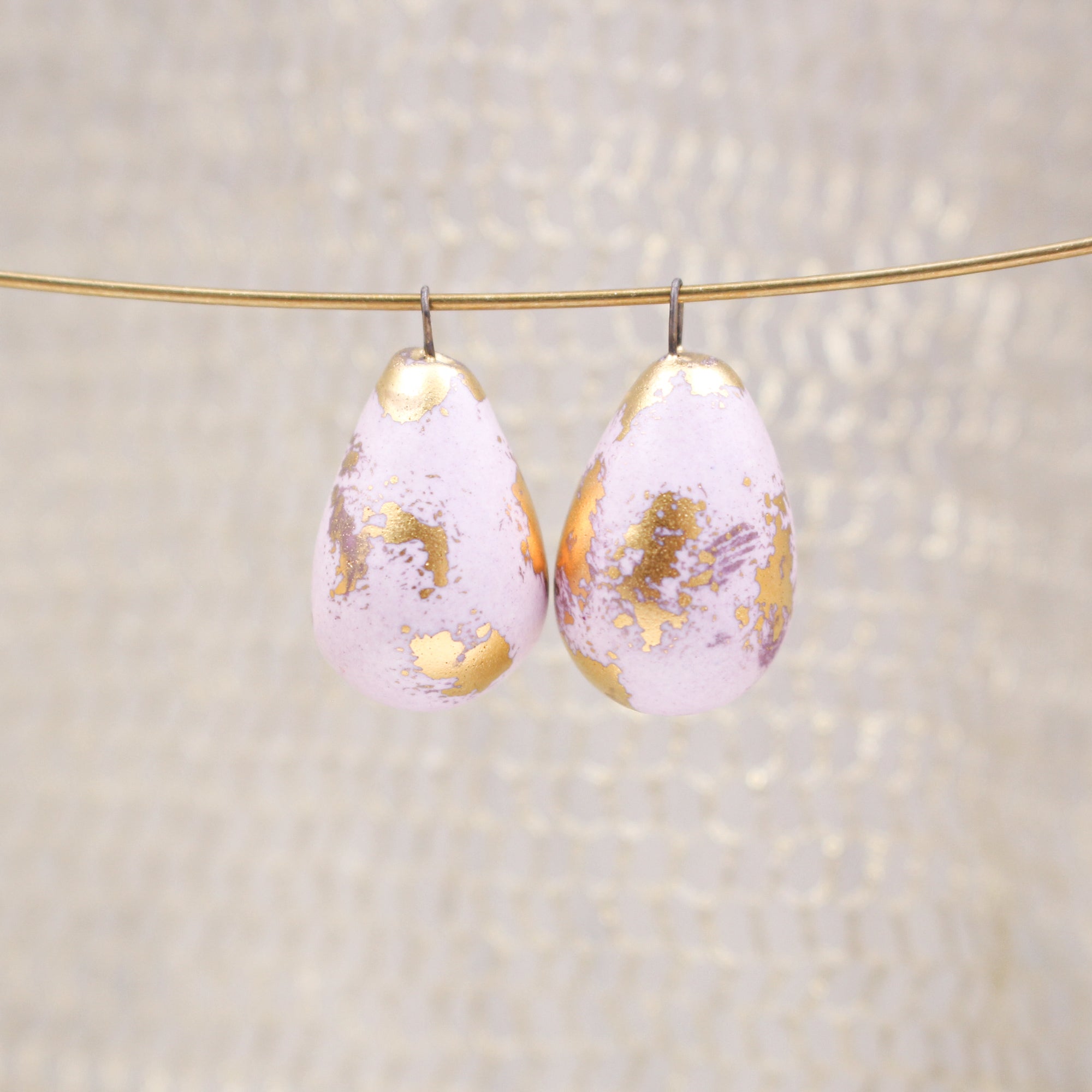 Cute ceramic drops for jewelry craft and accessories handmade in France by Alain Granell