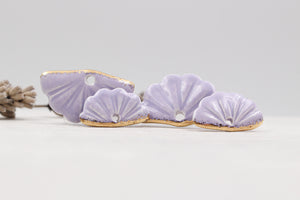 Ceramic Fan Charms for Jewelry and Accessories Making handmade in France by Alain Granell