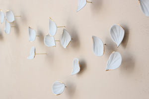 3D Porcelain Wall Art AUTUMN MINI Handmade Leaves by Alain Granell