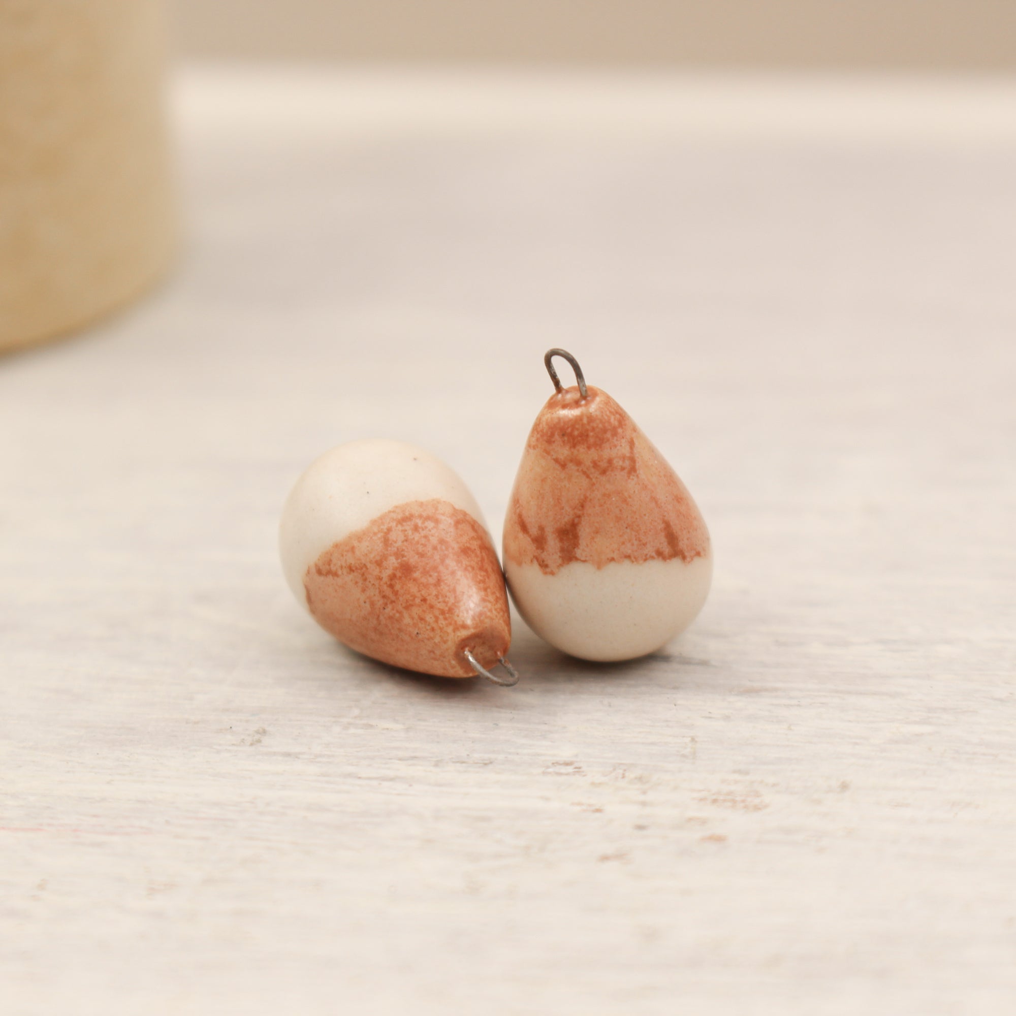 Ceramic Charms for Jewelry and Accessories Making handmade in France by Alain Granell