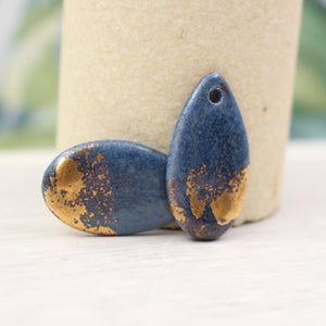 Ceramic and Gold Charms for Jewelry and accessories handmade in France by Alain Granell