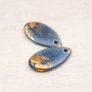 Ceramic and Gold Charms for Jewelry and accessories handmade in France by Alain Granell