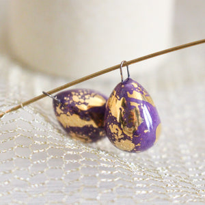 Ceramic and Gold Charms for Jewelry and Accessories Making handmade in France by Alain Granell