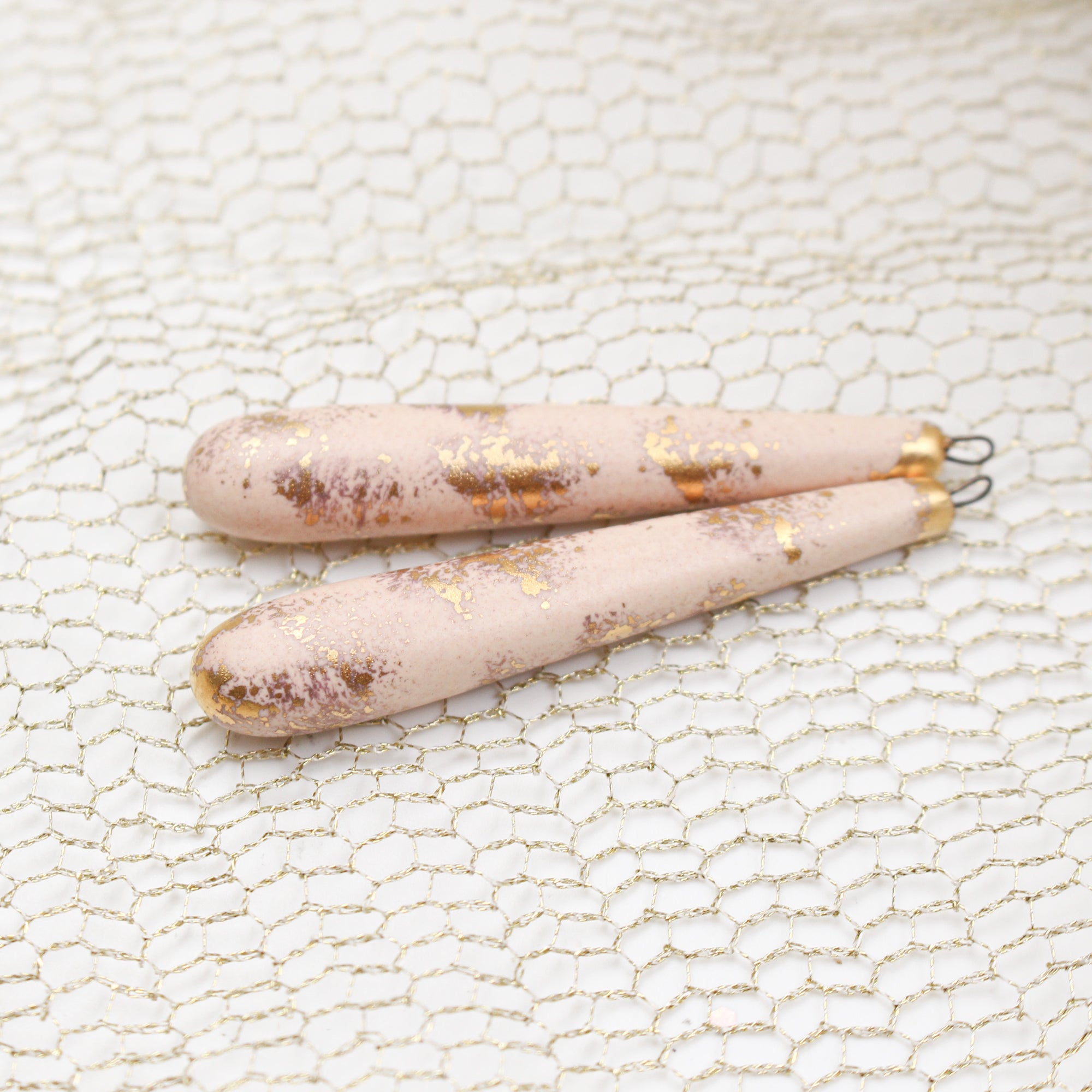 Elegant ceramic charms for jewelry craft and accessories handmade in France by Alain Granell