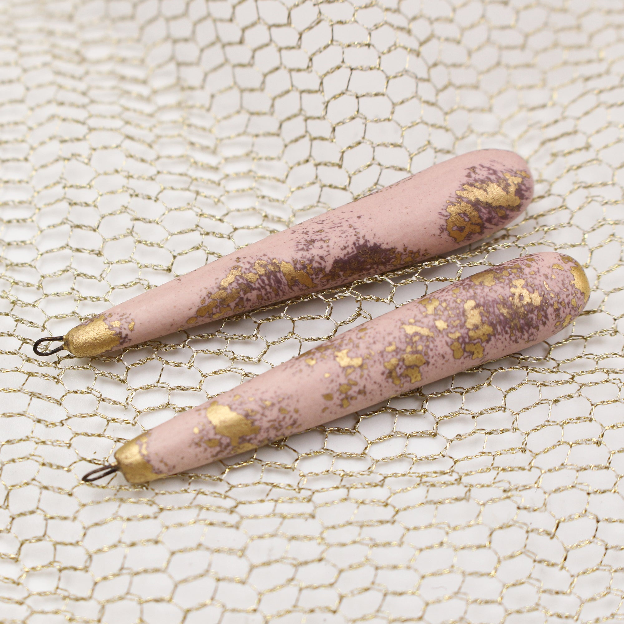 Elegant ceramic charms for jewelry craft and accessories handmade in France by Alain Granell