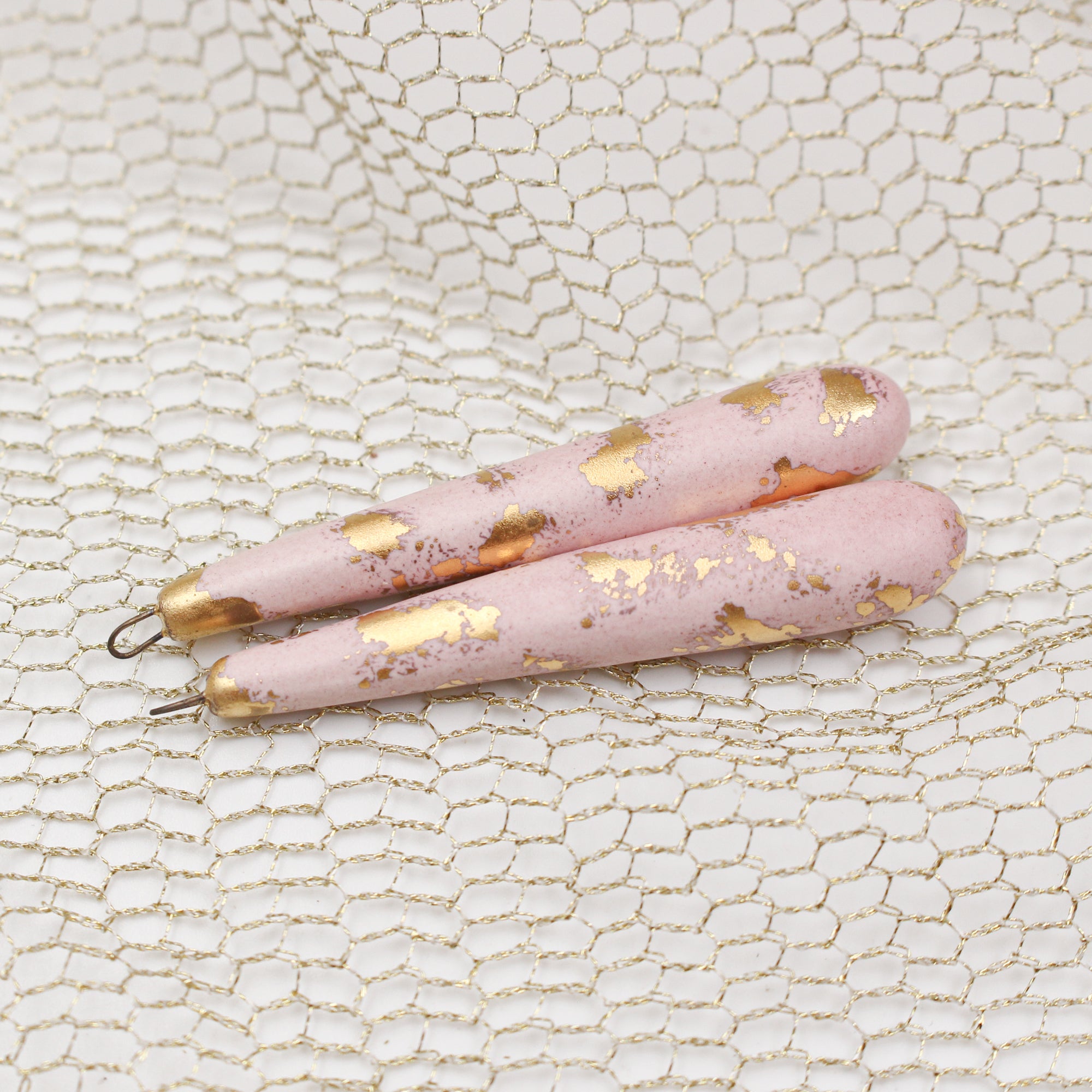 Elegant ceramic charms for jewelry craft and accessories handmade in France by Alain Granell