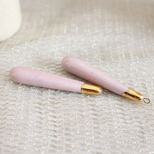 Ceramic and Gold Charms for Jewelry and Accessories Making handmade in France by Alain Granell