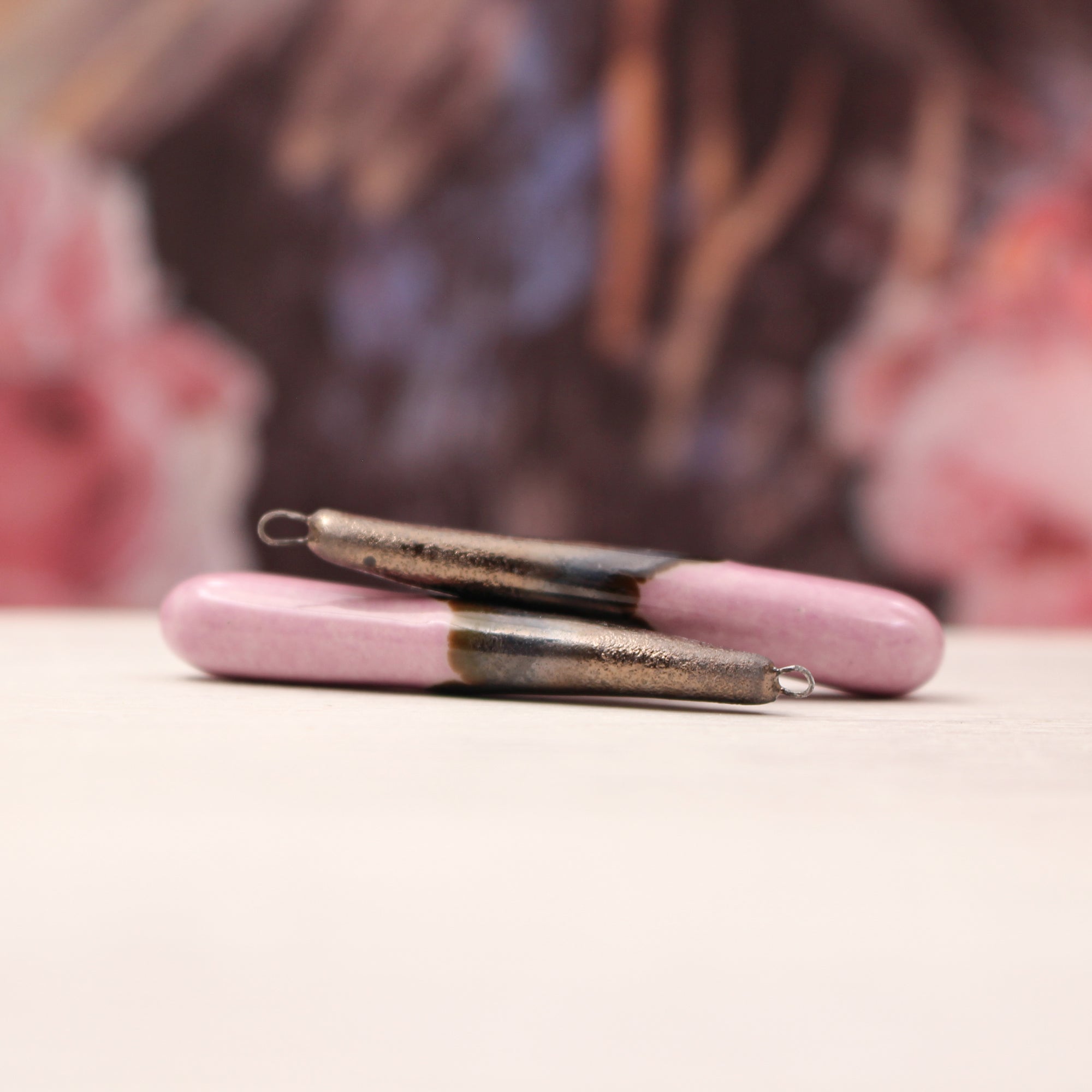 Ceramic Charms for Jewelry and Accessories Making handmade in France by Alain Granell